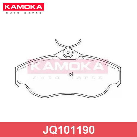 JQ101190 KAMOKA  Комплект тормозных колодок, дисковый тормоз