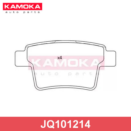 JQ101214 KAMOKA  Комплект тормозных колодок, дисковый тормоз