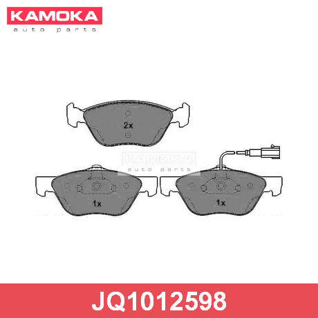 JQ1012598 KAMOKA  Комплект тормозных колодок, дисковый тормоз