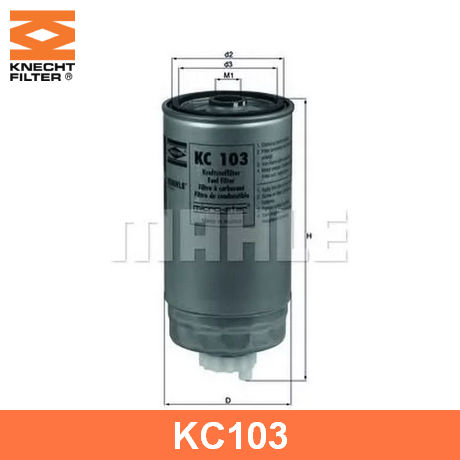 KC 103 KNECHT KNECHT  Топливный фильтр