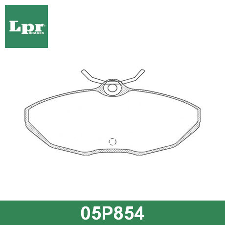 05P854 LPR  Комплект тормозных колодок, дисковый тормоз