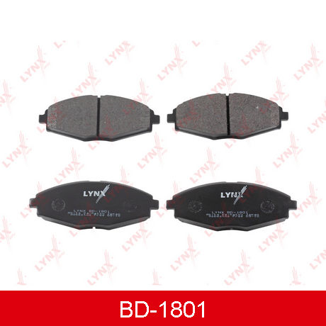BD-1801 LYNXAUTO  Комплект тормозных колодок, дисковый тормоз
