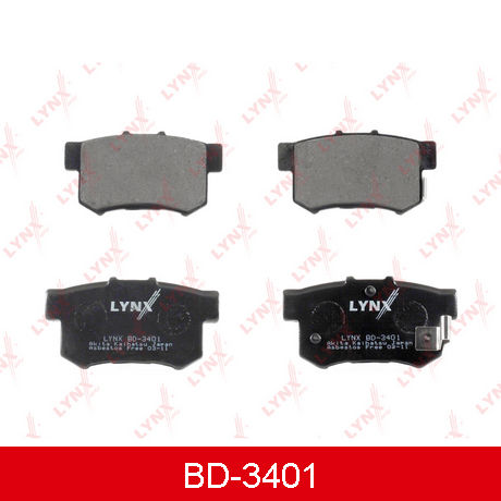 BD-3401 LYNXAUTO  Комплект тормозных колодок, дисковый тормоз