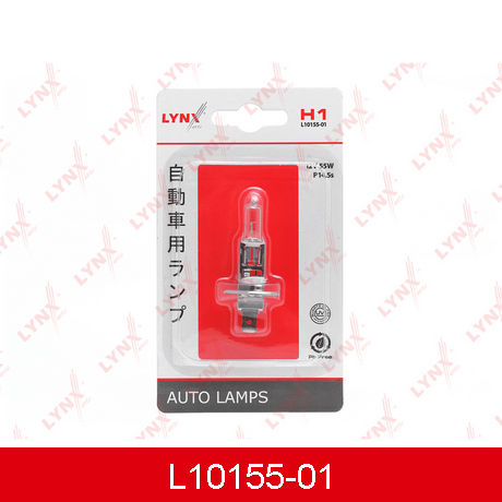L10155-01 LYNXAUTO  Лампа накаливания, фара дальнего света; Лампа накаливания, основная фара; Лампа накаливания, противотуманная фара; Лампа накаливания, фара с авт. системой стабилизации