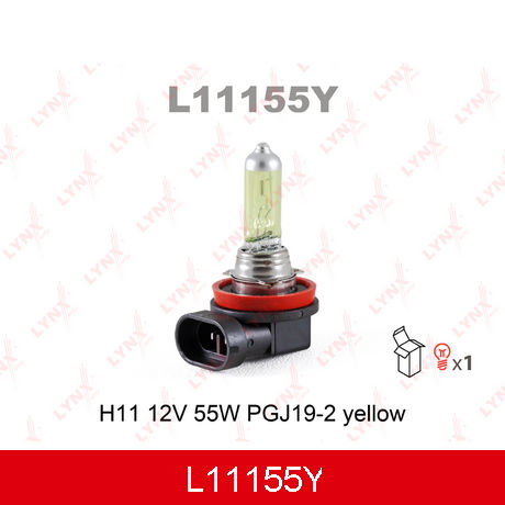 L11155Y LYNXAUTO  Лампа накаливания, противотуманная фара
