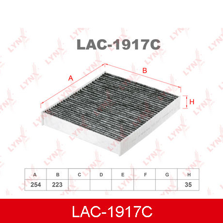 LAC-1917C LYNXAUTO  Фильтр, воздух во внутренном пространстве