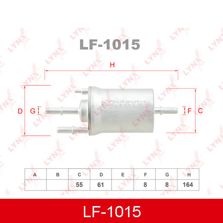 LF-1015 LYNXAUTO  Топливный фильтр