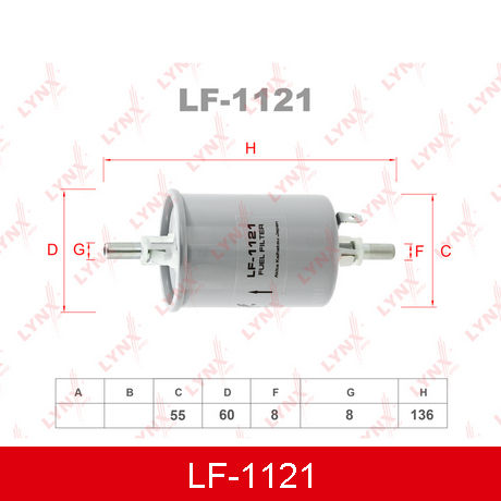 LF-1121 LYNXAUTO  Топливный фильтр