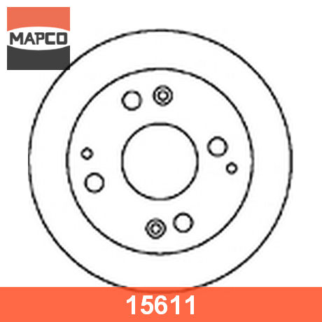 15611 MAPCO  Тормозной диск
