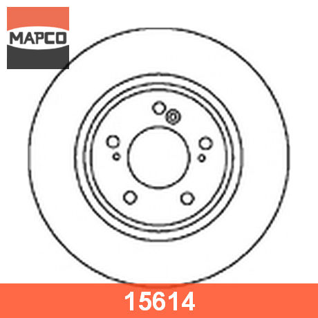 15614 MAPCO  Тормозной диск