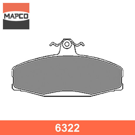 6322 MAPCO  Комплект тормозных колодок, дисковый тормоз