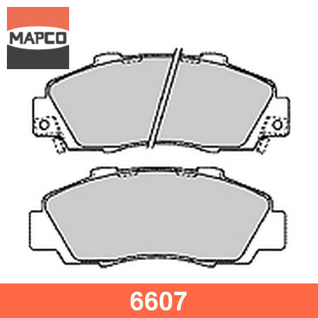 6607 MAPCO  Комплект тормозных колодок, дисковый тормоз