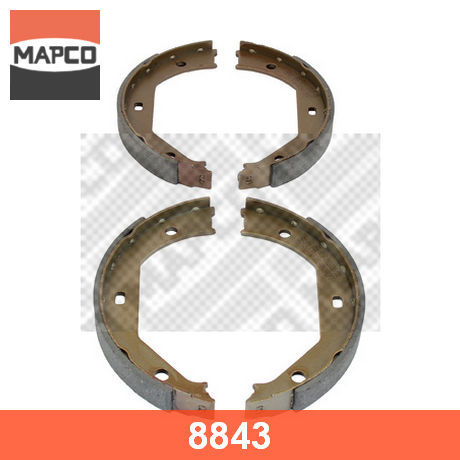 8843 MAPCO MAPCO  Комплект тормозных колодок барабанные тормоза