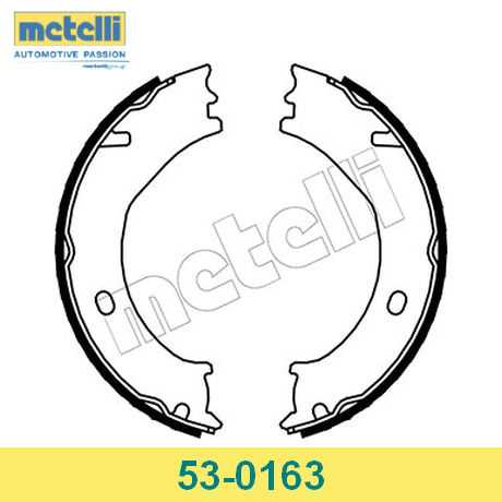 53-0163 METELLI  Комплект тормозных колодок, стояночная тормозная система