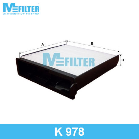 K 978 MFILTER MFILTER  Фильтр салонный; Фильтр кондиционера; Фильтр очистки воздуха в салоне;