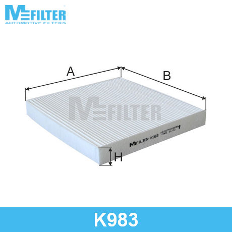 K 983 MFILTER  Фильтр, воздух во внутренном пространстве