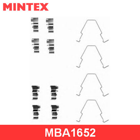 MBA1652 MINTEX  Комплектующие, колодки дискового тормоза