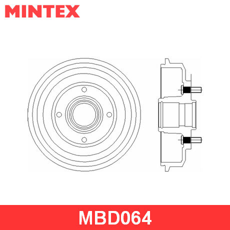 MBD064 MINTEX  Тормозной барабан