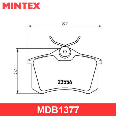 MDB1377 MINTEX  Комплект тормозных колодок, дисковый тормоз