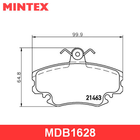MDB1628 MINTEX  Комплект тормозных колодок, дисковый тормоз