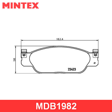 MDB1982 MINTEX MINTEX  Колодки тормозные дисковые комплект