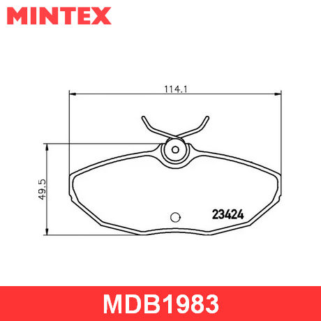 MDB1983 MINTEX  Комплект тормозных колодок, дисковый тормоз