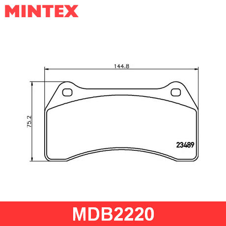 MDB2220 MINTEX  Комплект тормозных колодок, дисковый тормоз
