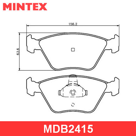 MDB2415 MINTEX MINTEX  Колодки тормозные дисковые комплект