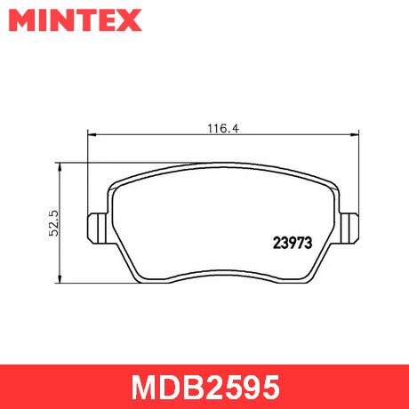 MDB2595 MINTEX MINTEX  Колодки тормозные дисковые комплект