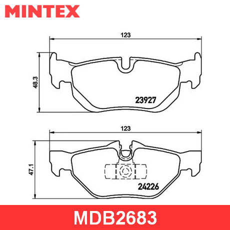 MDB2683 MINTEX MINTEX  Колодки тормозные дисковые комплект