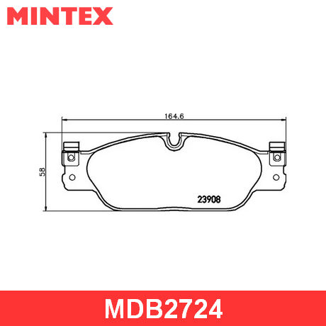MDB2724 MINTEX  Комплект тормозных колодок, дисковый тормоз