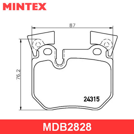 MDB2828 MINTEX MINTEX  Колодки тормозные дисковые комплект