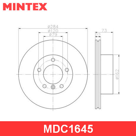 MDC1645 MINTEX MINTEX  Тормозной диск