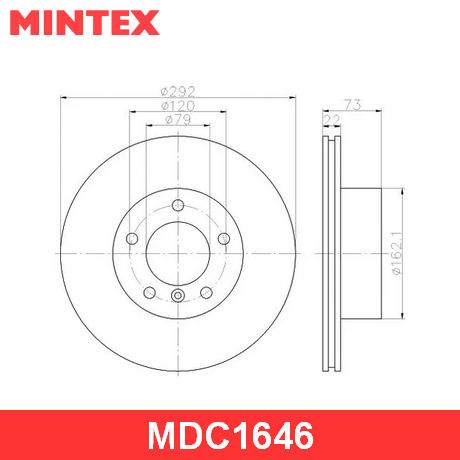 MDC1646 MINTEX MINTEX  Тормозной диск