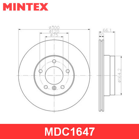 MDC1647 MINTEX MINTEX  Тормозной диск