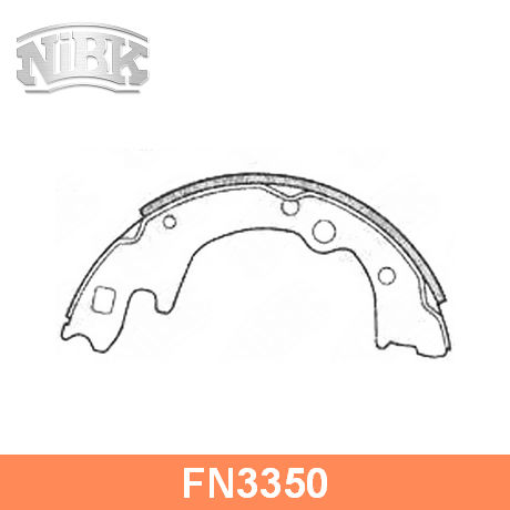 FN3350 NIBK  Комплект тормозных колодок
