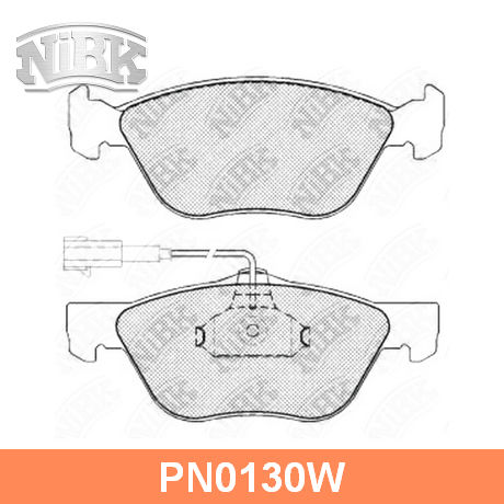 PN0130W NIBK  Комплект тормозных колодок, дисковый тормоз