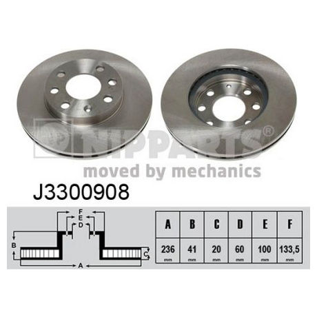 J3300908 NIPPARTS  Тормозной диск