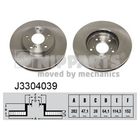 J3304039 NIPPARTS  Тормозной диск