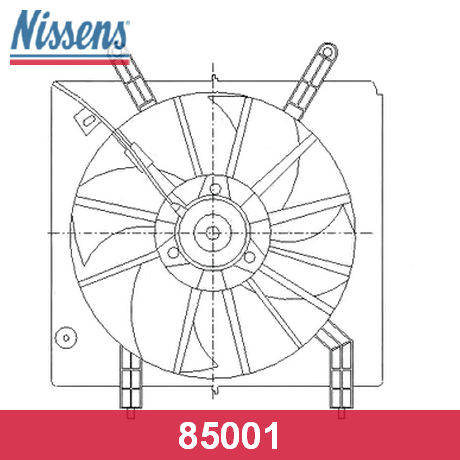 85001 NISSENS  Вентилятор, охлаждение двигателя