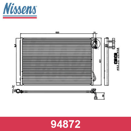 94872 NISSENS NISSENS  Радиатор кондиционера; Конденсатор
