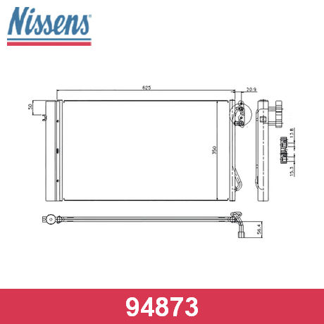 94873 NISSENS NISSENS  Радиатор кондиционера; Конденсатор