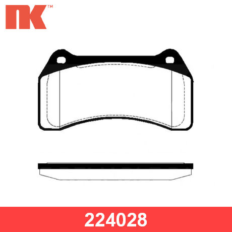 224028 NK  Комплект тормозных колодок, дисковый тормоз