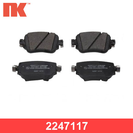 2247117 NK  Комплект тормозных колодок, дисковый тормоз