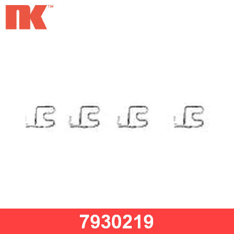 7930219 NK  Комплектующие, колодки дискового тормоза