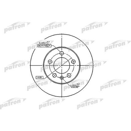 PBD2803 PATRON  Тормозной диск