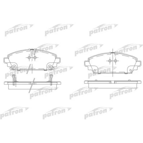 PBP1601 PATRON  Комплект тормозных колодок, дисковый тормоз