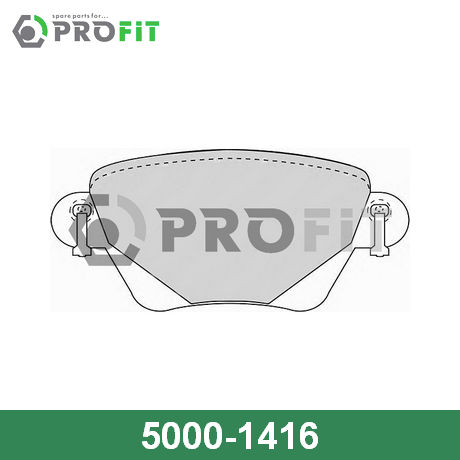 5000-1416 PROFIT  Комплект тормозных колодок, дисковый тормоз