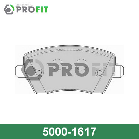 5000-1617 PROFIT PROFIT  Колодки тормозные дисковые комплект