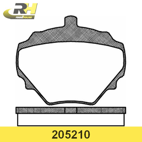 2052.10 ROADHOUSE  Комплект тормозных колодок, дисковый тормоз